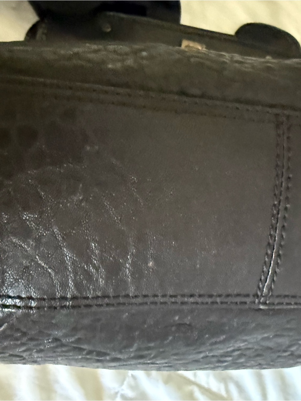 Fendi Black Leather Gun Metal Harware - Picture 11 of 16